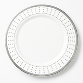 Premium Silver Dotted Dessert Plates - 7.5" (20-Pack)